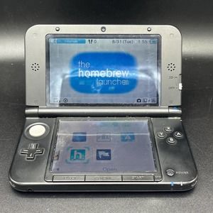 Black 3DS XL Homebrew FBI Luma Modded Tested